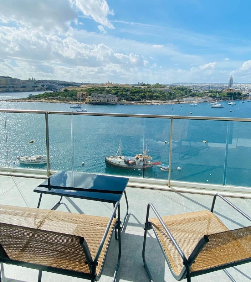 Sliema Seaview Apartment- Valletta Views - Apt 8, 49 Tigne Point Mansions Kültér fotó