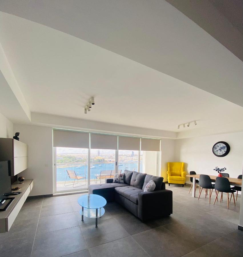 Sliema Seaview Apartment- Valletta Views - Apt 8, 49 Tigne Point Mansions Kültér fotó
